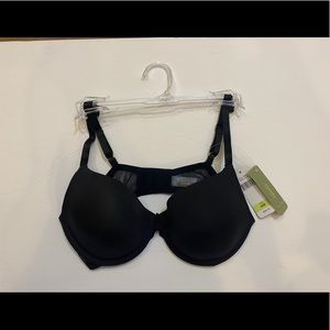 NEW Natori Black Mesh Trim Underwire Bra 34B